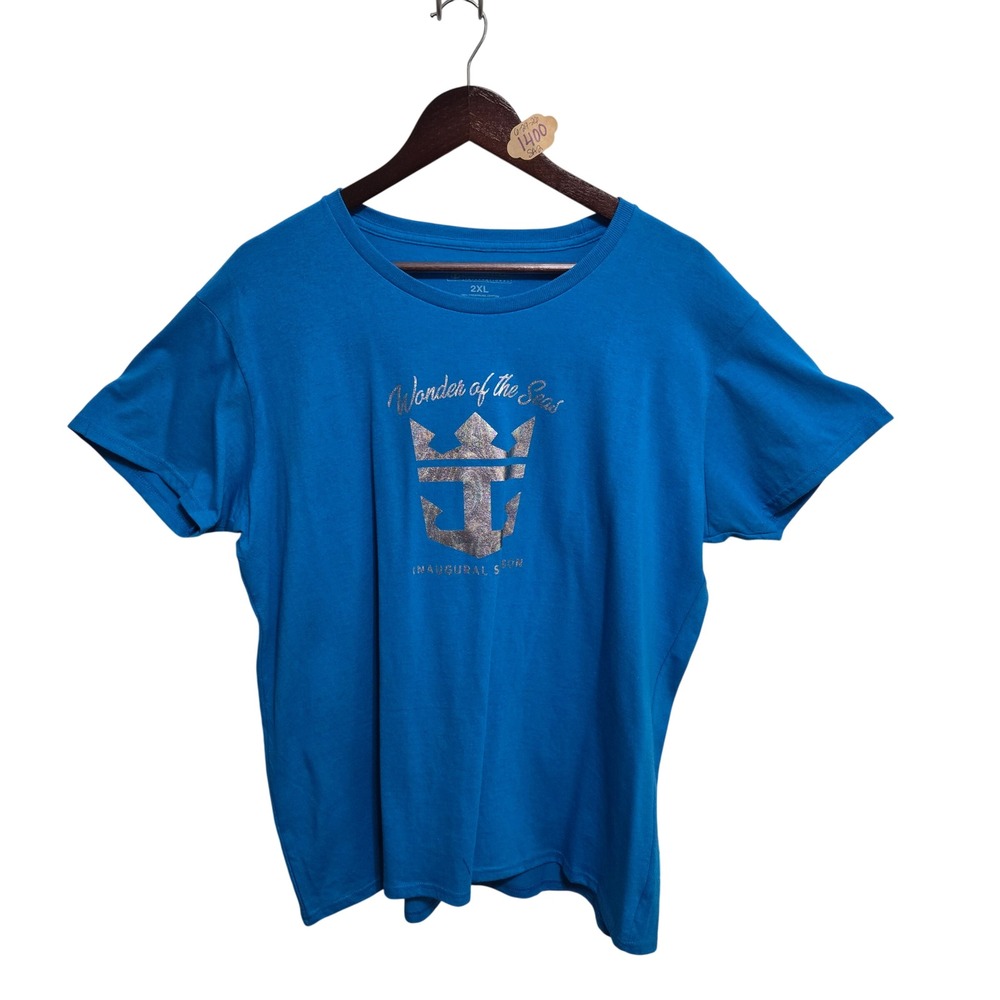 Royal Caribbean Wonder of the Seas Inaugural Season Blue Graphic T-Shirt 2XL